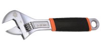 Ключ гаечный разводной с прорезиненной ручкой, хром-ванадиевая сталь, ГОСТ 7275-75 (ВИЗ)